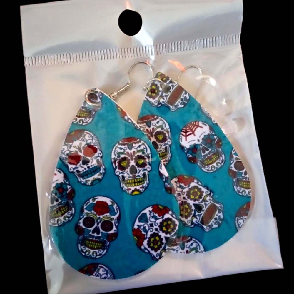 New! Halloween 🎃 Leather Faux Earrings 🎃